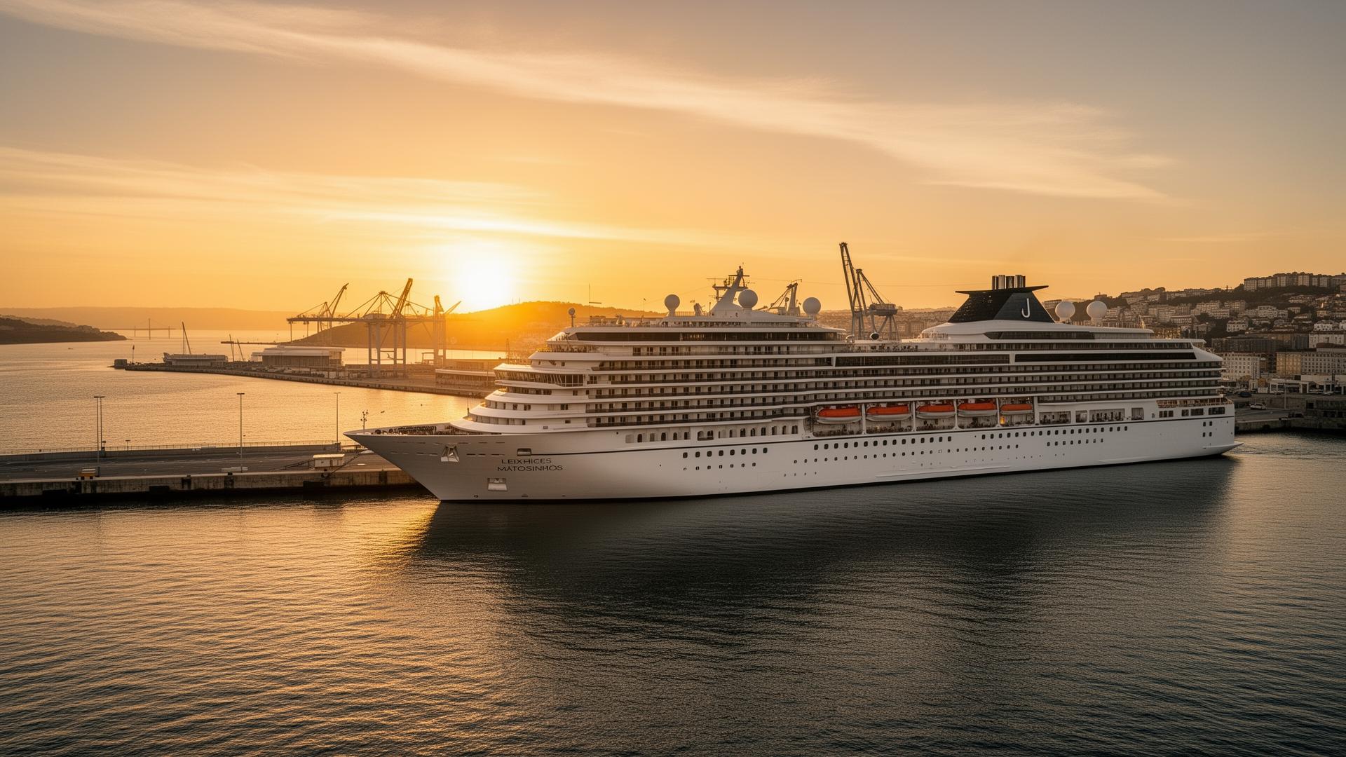 Cruise ship at Leixões terminal